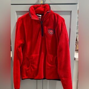 NHL Washington Capitals Red Fleece Quarter Zip Fleece